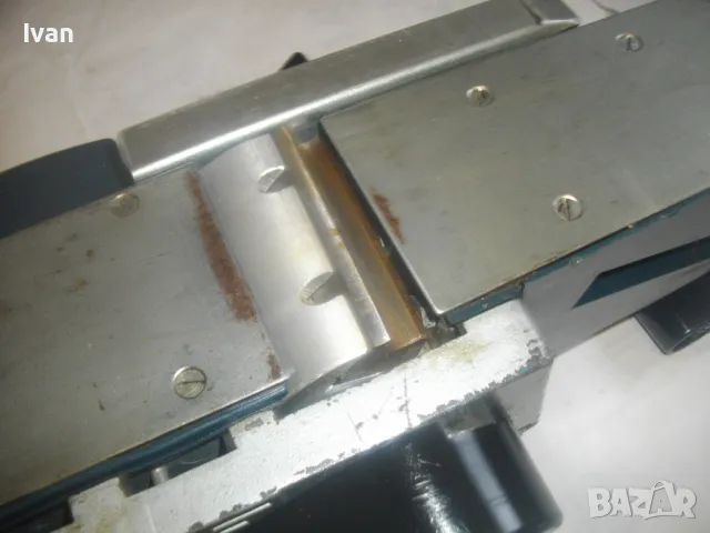 ГОЛЯМО ПРОФЕСИОНАЛНО ЕЛЕКТРИЧЕСКО РЕНДЕ 900 ВАТА 45СМ 6,0КГ AEG Старо качество ОТЛИЧНО 75мм ножове , снимка 17 - Други инструменти - 47967005