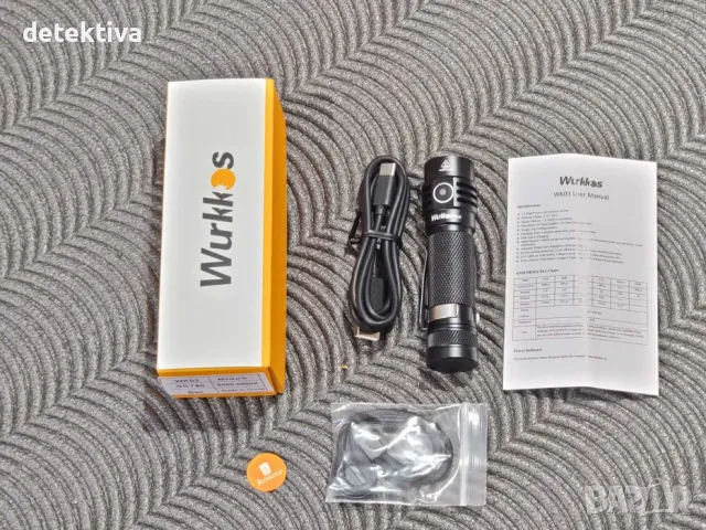 Фенер Wurkkos wk03, диод SST40, 1800lm. 6000K, снимка 3 - Екипировка - 50077428