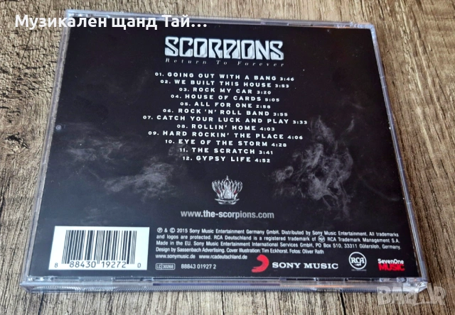 Компакт Дискове - Рок Метъл: Scorpions - Return To Forever, снимка 2 - CD дискове - 53587136