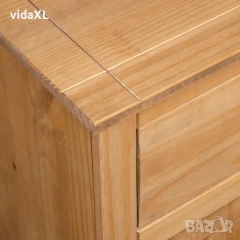 vidaXL Сайдборд, 135x40x80 см, бор масив, стил Панама, снимка 8 - Бюфети - 56146518