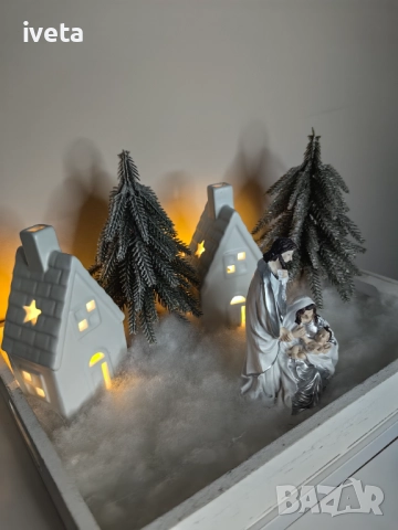 Коледна сцена на Рождество Христово, снимка 5 - Декорация за дома - 52674860