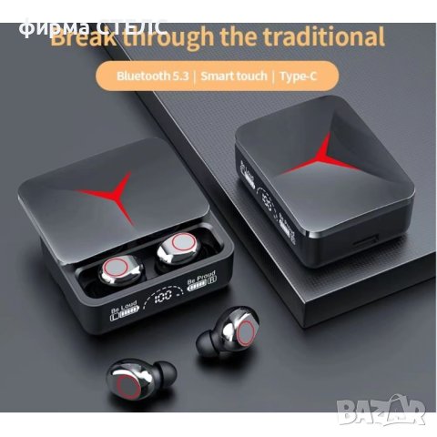 Геймърски слушалки STELS M90, True Wireless, IPX2, Bluetooth, Touch Control, Черен, снимка 4 - Безжични слушалки - 41515044
