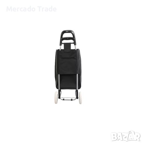 Пазарска количка Mercado Trade, 31366, Текстил,  Черен с цветя, снимка 3 - Чанти - 30253955