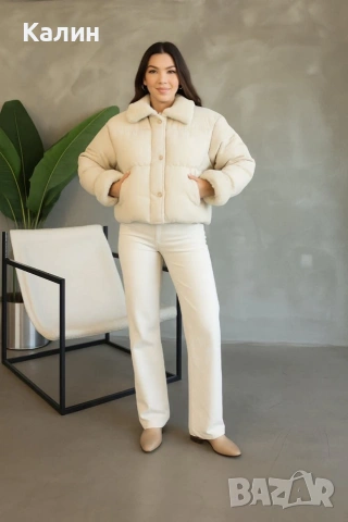 Дамски яке с каракул - три цвята - 23€, снимка 3 - Якета - 53310648