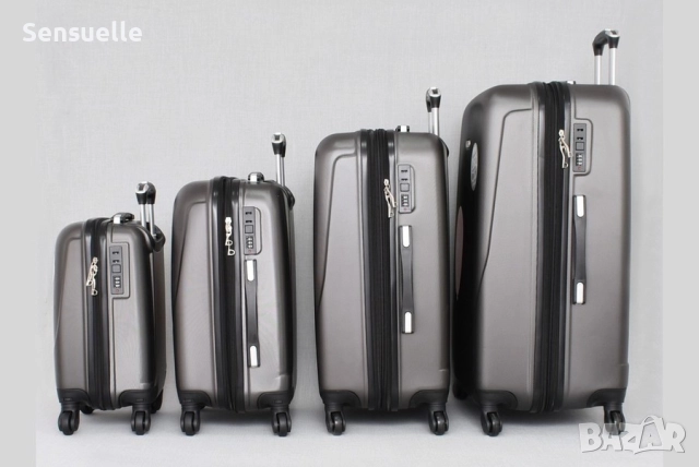 Комплект от 4 куфара - различни цветове, снимка 7 - Куфари - 52679584