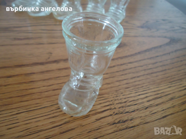 Стари германски чашки-ботуши за аперитив 6бр., снимка 7 - Антикварни и старинни предмети - 36325051