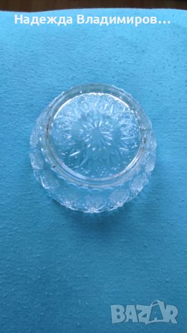 Кристална купа -бонбониера, снимка 3 - Антикварни и старинни предмети - 41563464