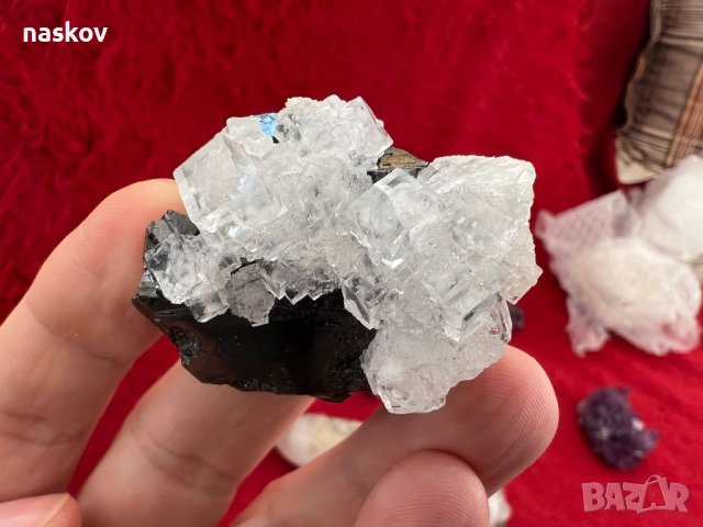 Кристали бруцит, лимонит, родохрозит, титанит, апофилит, ахат, калцит, кварц, снимка 11 - Колекции - 27741580