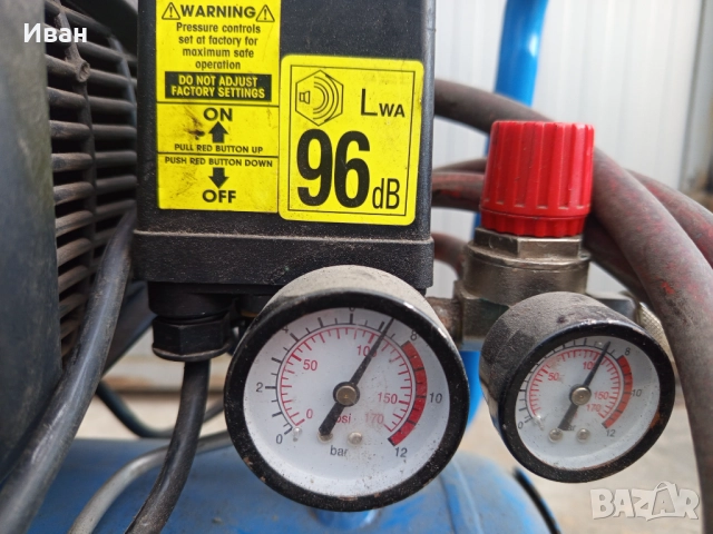 Компресор за въздух 25 литра , снимка 2 - Компресори - 52939331