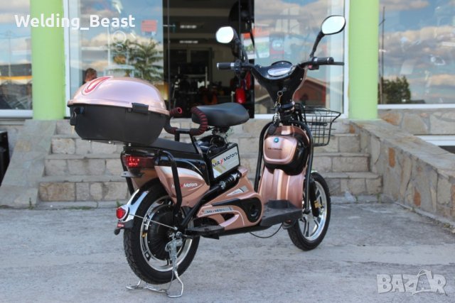 Електрически скутер-велосипед EBZ16 500W - ROSE GOLD, снимка 4 - Мотоциклети и мототехника - 41827667