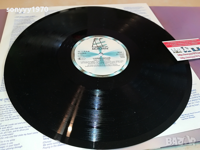 SOLD-LIONEL RICHIE-ВНОС ENGLAND 0304222002, снимка 4 - Грамофонни плочи - 36331639