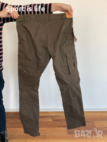 Fjallraven Мъжки панталон Barents Pro Long, Тъмнозелени 50 EU, снимка 3 - Панталони - 44777019