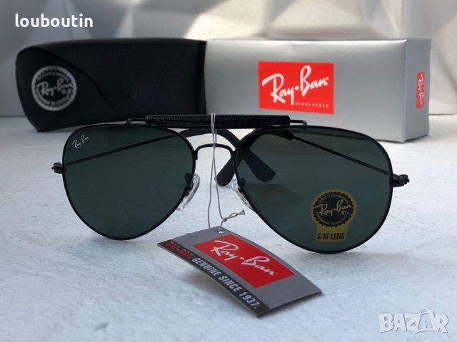 Ray-Ban RB3422 RB3025 limited edition слънчеви очила Рей-Бан авиатор с кожа, снимка 3 - Слънчеви и диоптрични очила - 41730666