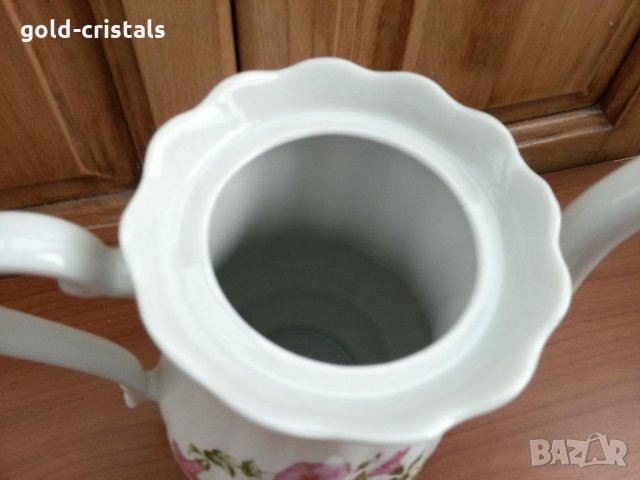 Чайник полски порцелан, снимка 4 - Антикварни и старинни предмети - 34498162