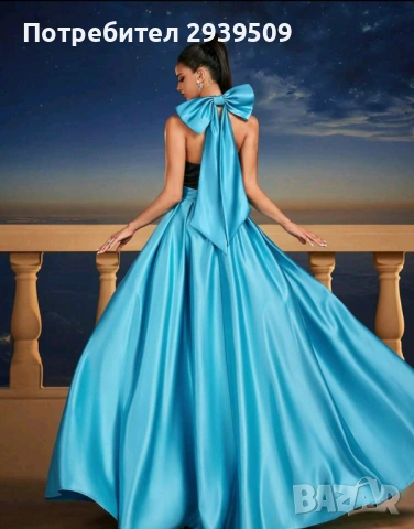 Дълга бална рокля без ръкави, снимка 4 - Рокли - 53784935