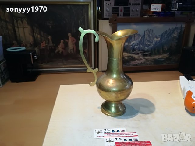 КАНА-27Х18Х12СМ-МЕД/МЕСИНГ ВНОС ФРАНЦИЯ 1001231612, снимка 5 - Антикварни и старинни предмети - 39256196