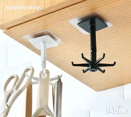 Въртяща закачалка за прибори самозалепваща, снимка 2 - Други - 47498209