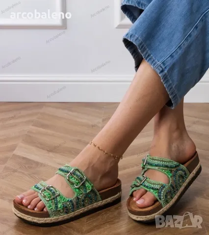 Дамски етнически чехли с катарами на презрамките Zebrina, 4цвята , снимка 5 - Сандали - 50199072