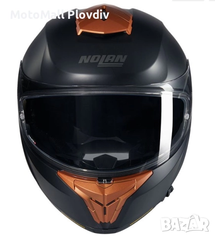 Каска Nolan N80-8 Classico Nobile N-Com 311 Black Ocher – Мат ECE 22.06, снимка 4 - Аксесоари и консумативи - 51892256