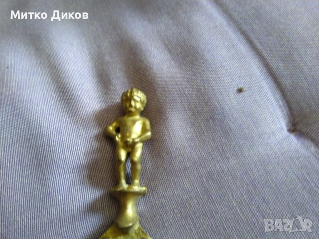 Пикаещото момче Брюксел месингова фигурка отварачка 88х47мм, снимка 3 - Колекции - 42387187