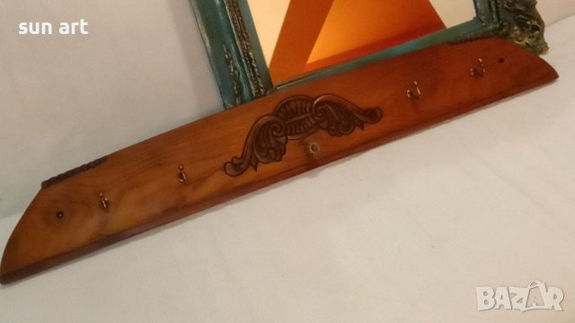 старинна закачалка с автентична българска дърворезба, снимка 11 - Антикварни и старинни предмети - 41067347