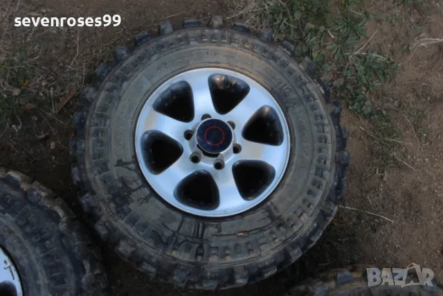 Алуминиеви джанти с гуми за опел фронтера Б 6X139 16 Opel Frontera B 4броя джанти 6Х139/16 , 7J ET38, снимка 7 - Части - 47501275