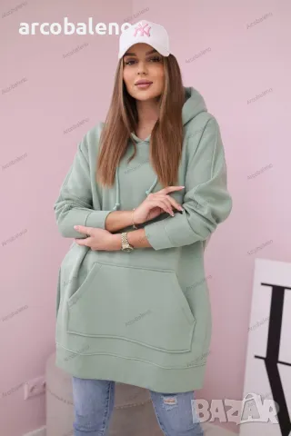 Дамски изолиран суичър с цепки отстрани, 15цвята , снимка 10 - Суичъри - 48434554