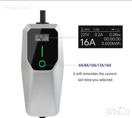 Зарядна станция за Електрически автомобил Type 2 -Шуко домашен контакт, снимка 4 - Аксесоари и консумативи - 53107093