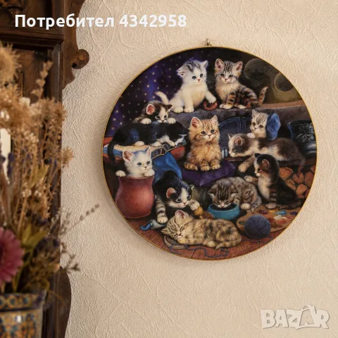 Колекционерска порцеланова чиния „Unsere kleinen Lieblinge“ – Kahla / Bradex, 1996 г.