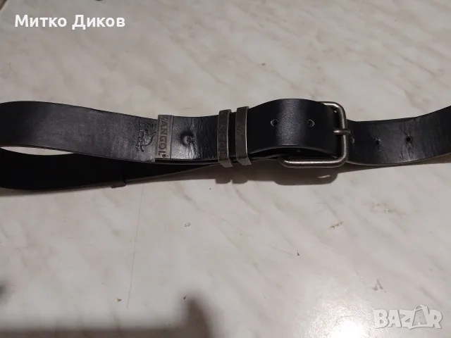 Kangol Марков колан кожен дълъг нов 137 см на 38 мм