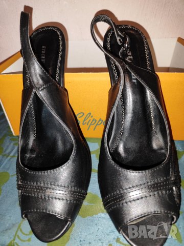 Черни сандали номер 37 , снимка 2 - Сандали - 41838775