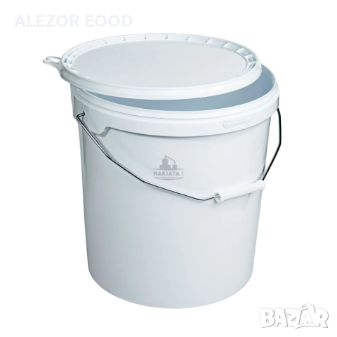 Пластмасова кофа 20 литра, бяла, PP кофа с капак за хранителни цели, Бака, снимка 2 - Бидони, бурета и бъчви - 52006157