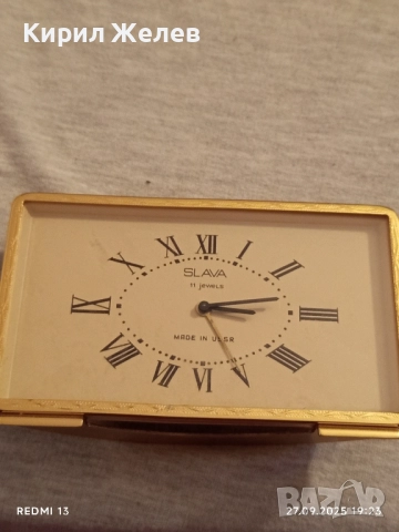 Изключително рядък нов в кутия Колекционерски будилник СЛАВА СССР с документи 35989, снимка 7 - Антикварни и старинни предмети - 51859642