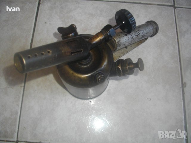 Френско Старо Качество Мини Бензинова Лампа Горелка-Старинна-Отлична-LAHNEL-0,5L-Масивна-Колекционер, снимка 3 - Други инструменти - 44493455
