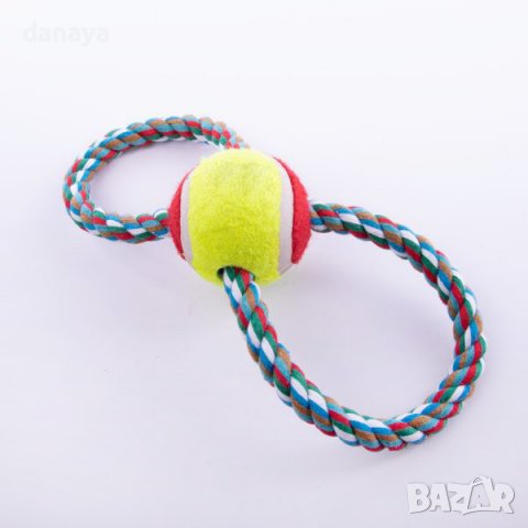 3420 Играчка за куче тенис топка с въже, снимка 3 - За кучета - 39487120