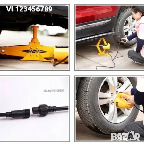 Електрически автомобилен крик 3 тона с гайковерт – 12V, снимка 4 - Аксесоари и консумативи - 52120646