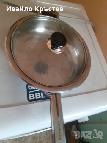 Продавам неръждаем тиган с тройно дъно , снимка 4 - Съдове за готвене - 53641715