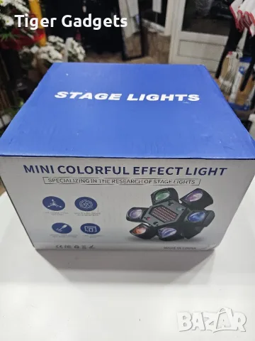 80W RGBW LED Beam Moving Head – 6-раменен въртящ сценичен ефект с DMX512 и дистанционно, снимка 4 - Прожектори - 56201096