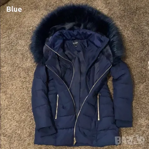 ❤️ Пухено яке GUESS като НОВО! 👌, снимка 5 - Якета - 47751400