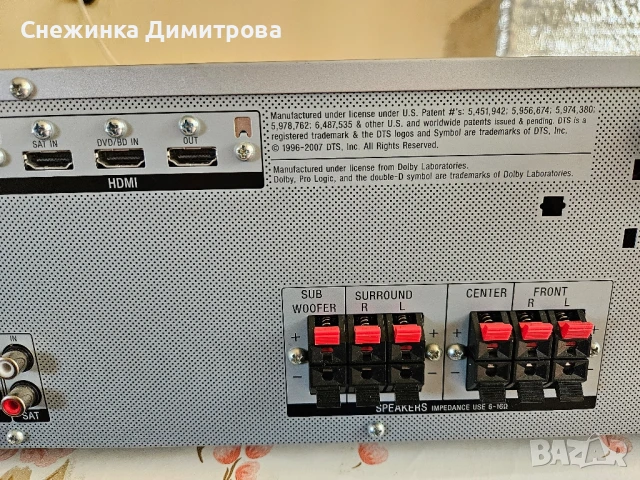 5.1 ресийвър Sony STR-KG700, снимка 9 - Ресийвъри, усилватели, смесителни пултове - 51098276