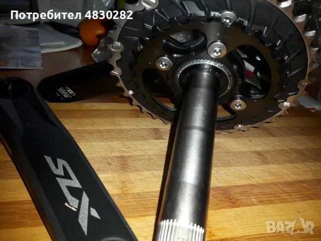 Курбел Две скорости - Crank Double Shimano XT, снимка 3 - Части за велосипеди - 55742532