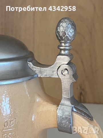 Vintage.Голяма бирена чаша. Германия., снимка 5 - Антикварни и старинни предмети - 51445754