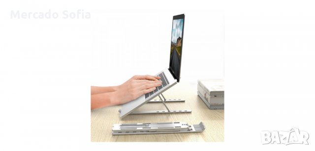 Мултифункционална стойка за лаптоп, алуминиева, снимка 2 - Стойки, 3D очила, аксесоари - 34527197