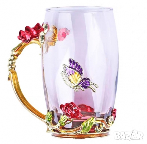 Подарък за юбилей на жена - Бутикова чаша за чай, кафе и др., снимка 4 - Подаръци за юбилей - 36087543