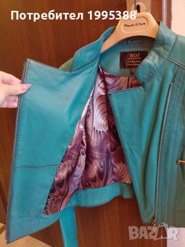 Дамско яке естествена кожа , снимка 2 - Якета - 53628310