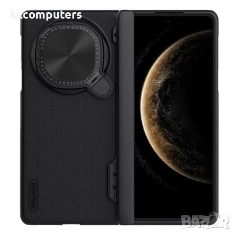 NILLKIN Super Frosted Shield Prop Калъф + Скрийн Протектор за Huawei Mate X6 – Черен, MagSafe, Камер