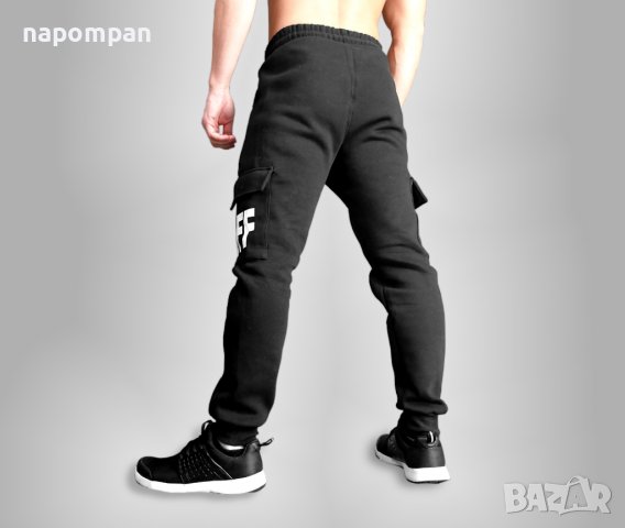 Мъжки Спортни Долнища Анцузи за Фитнес и Тренировка - Ватирани с Карго Джобове, снимка 3 - Спортни дрехи, екипи - 39059198