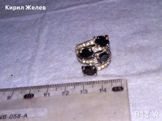 ПОСРЕБРЕН СКЪПОЦЕНЕН с ИСКРЯЩИ ЮВЕЛИРНО ФАСЕТИРАНИ ЦИРКОНИ и МАРКАЗИТИ АЖУРЕН АРТ ПРЪСТЕН 38649, снимка 12 - Пръстени - 41682676