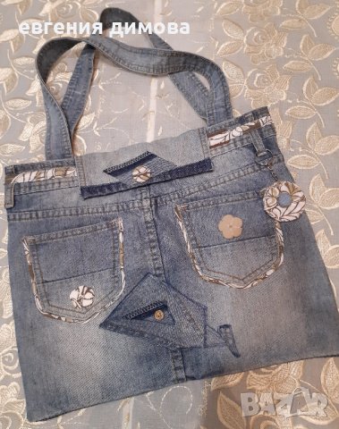 Дънкови чанти ръчна изработка.., снимка 15 - Чанти - 40578162