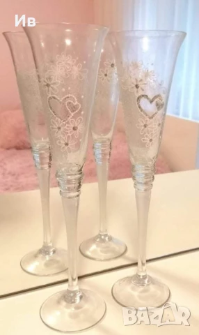 Сватбени кошнички и чаши, снимка 3 - Сватбени аксесоари - 51185545